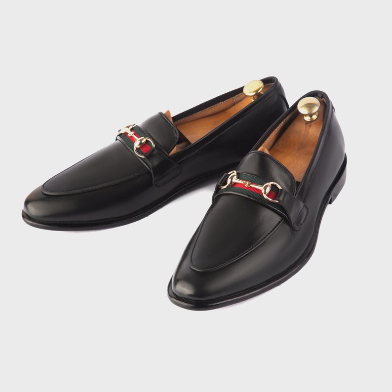 Genuine Leather Handmade Loafer Shoes Men image 4