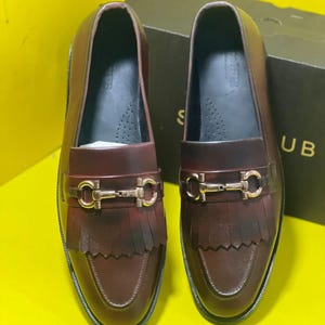Brown Handmade Bespoke Casual Loafers for Men | Custom Leather Loafers | Luxury Footwear