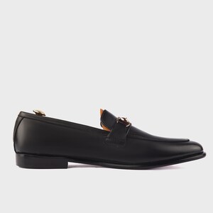 Genuine Leather Handmade Loafer Shoes Men image 2