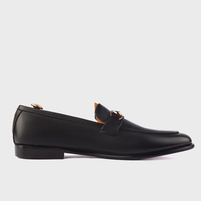 Genuine Leather Handmade Loafer Shoes Men image 2