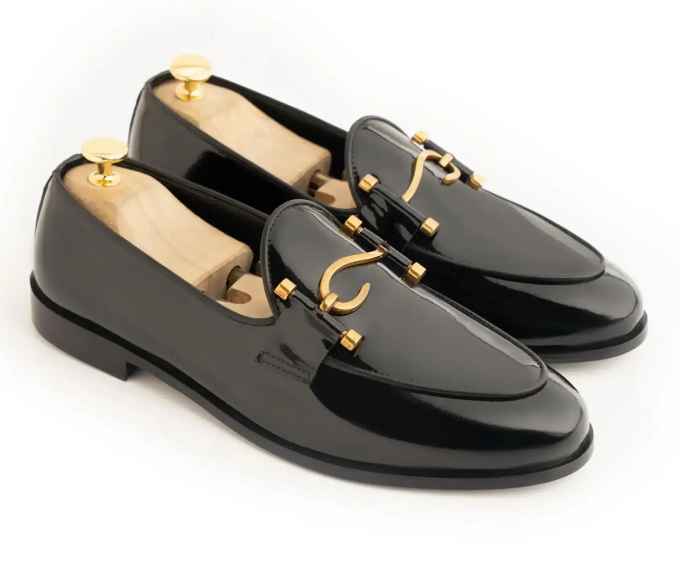 Black and Gold Men Dress Shoes - Etsy Black and Gold Men Dress Shoes - Etsy