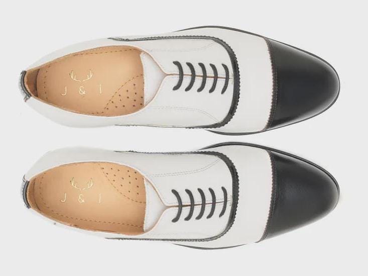 Vintage Elegant Two-Tone unisex Oxford Shoes Vintage Oxford Shoes for Women 2025 — Obiono main image 2