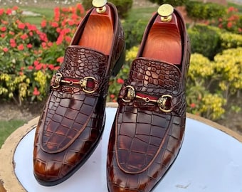 Handmade Brown Leather Formal Shoes for Men