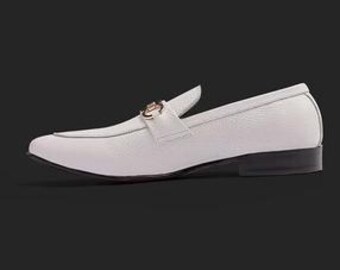 Handmade Leather Loafers: Men display picture 1