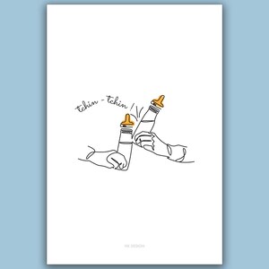 NAISSANCE -  Carte de vœux tunisienne - Bébé, idée cadeau new baby