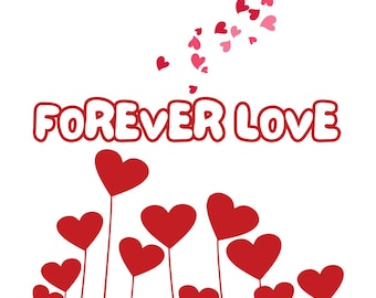 Carte St Valentin, amour, love, voeux