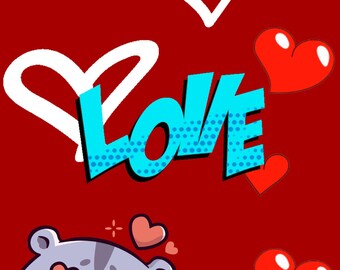 Liebe, animierte Karte, animierte Grußkarte, Gif
