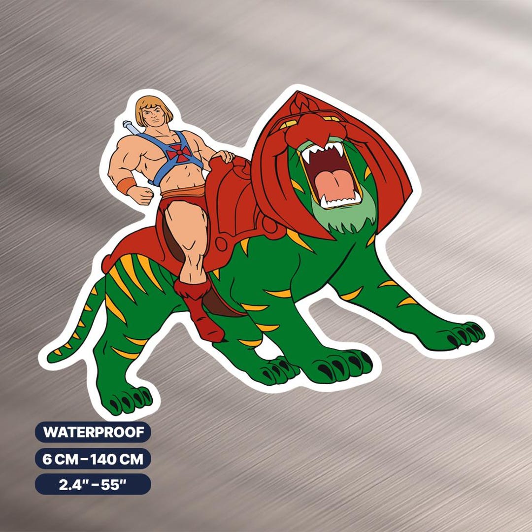 Heeman Sticker He-man Sticker - Masters of the Universe - UV & Rain Resistant Vinyl ...