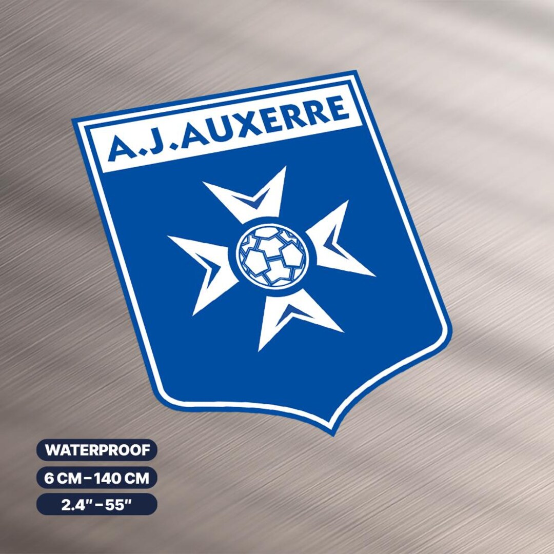 AJ Auxerre 1997 Sticker - UV & Rain Resistant Vinyl - Various Sizes ...