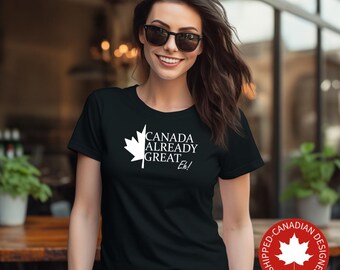 Canadian Pride Women's T-Shirt | Soft Lightweight Fitted Tee | Everyday Wear | Gift for Her