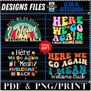 Funny Back to School PNG: Teacher Welcome Back Design (Digital Download)