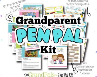 Grandparent Pen Pal Kit: Printable Letters & Writing Prompts for Grandkids