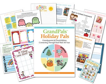 Holiday Stationery Pen Pal Kit for Grandparents Fun Snail Mail Ideas for Kids