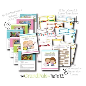 Pen pal kit | Letter writing stationary | Letter writing set | Kids stationary | Grandparent pen pal | Writing prompts | Snail mail