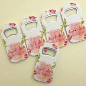 100 cadeaux "Retenez cette date", aimant pour décapsuleur personnalisé avec carte, cadeau de mariage pour les invités, décapsuleur rectangulaire