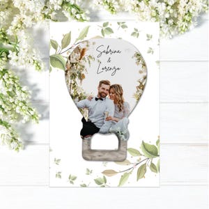 Personalized Magnet for Wedding Favors Bulk Gift, Your Photo Bottle Opener Magnet for Wedding, Custom Wedding Favors photo