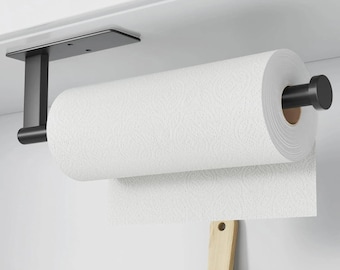 Stainless Steel Under Cabinet Paper Towel Holder | Space Saving Kitchen Organizer