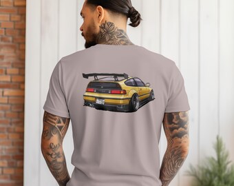 Honda CRX Race Unisex T-Shirt, Race Car Design, Sporty Graphic Tee, JDM Gift, Auto Lover Shirt, Car Show Birthday Present