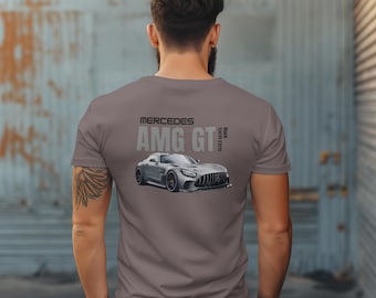 Mercedes AMG GT Unisex Garment-Dyed T-Shirt, Car Enthusiast Gift, Sports Car Apparel, Race Day Shirt, Automotive Fan Tee