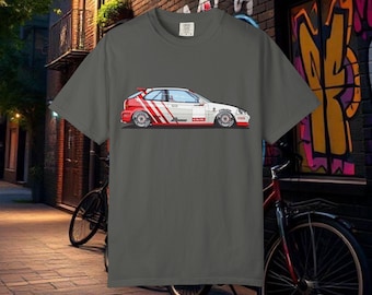 Racing-Inspired Civic Unisex T-Shirt | Car Enthusiast Gift for Him | JDM Streetwear Tee | Sporty Graphic Shirt | Casual Car Apparel