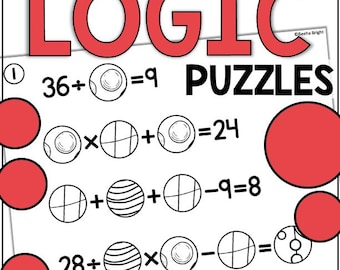 Math Logic Puzzles Bundle for Grades 3-8 (PDF)