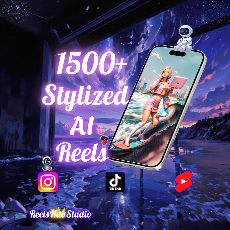 1500+ Stylized AI Videos 4K | 3D Model, Video Effects, Video Animation & Motion Graphics for Viral Reels, TikTok, Instagram Shorts | Change image 1