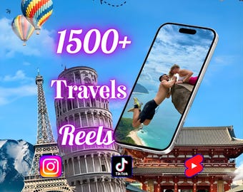 Oltre 1500 video di viaggio in 4K: clip virali di vacanze e viaggi panoramici per Instagram, TikTok, YouTube Shorts: spiaggia, natura, città, viaggi