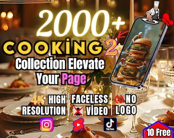 2000+| Faceless | Cooking Videos | Miniature Cooks | Editable Viral Reels for Instagram, TikTok, and YouTube Shorts | Instant Delivery |