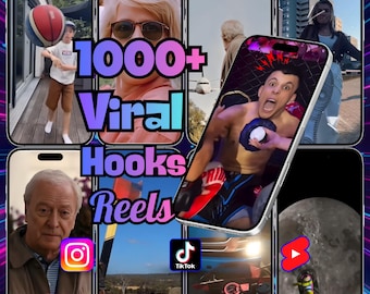 Oltre 1000 clip virali – Reel e short 4K modificabili, contenuti Instagram TikTok, video per social media che catturano l'attenzione e ti fanno fermare a scorrere