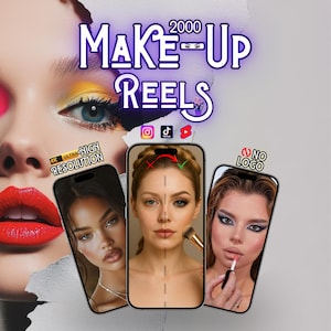2000+ Makeup Artist Video Pack 4K HD | Beauty Tutorials Tips Product Reviews Clips for Viral Instagram Reels YouTube Shorts TikTok