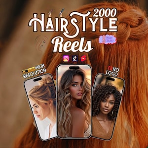Plus de 2 000 tutoriels de coiffure 4K | Coiffures hautes pour mariage, tresses, boucles, coiffures quotidiennes, transformations capillaires | Shorts Instagram, TikTok, YouTube