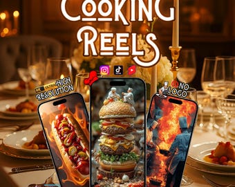 2000+ Faceless Cooking Video Pack 4K Miniature AI Chefs Food Clips Stock | Viral Recipe Reels for Instagram Reels YouTube Shorts TikTok