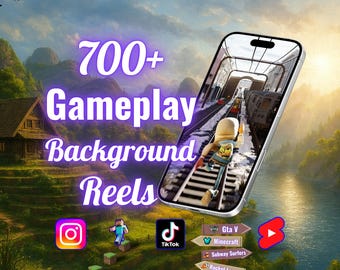 Oltre 700 video di sfondo di gioco in 4K: clip di gioco in loop per YouTube, TikTok, Instagram Reels, pacchetti di filmati di gioco, giochi, GTA V, Minecraft