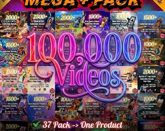 Oltre 100.000 video virali / reel di Instagram, brevi video di YouTube, contenuti di TikTok / sport estremi, trucco, cucina, denaro, città, cartoni animati e intelligenza artificiale