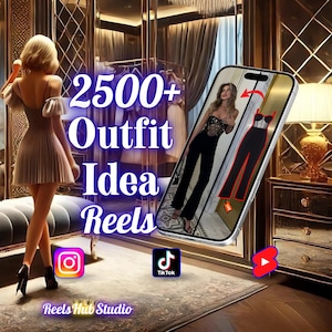 Oltre 2500 outfit, idee moda, rulli 4K – Video di stile modificabili per Instagram, TikTok, YouTube Shorts / Look alla moda, Streetwear, Outfit quotidiani