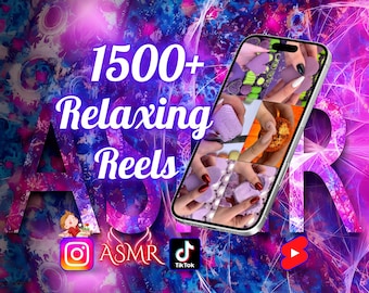 Oltre 1500 video ASMR virali e rilassanti / Clip stock 4K HD Satisfying Crush per social media virali Instagram Reels YouTube Shorts TikTok / Digitale