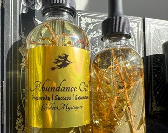 Abundance-oliemix | Welvaartritueelolie | 1oz | 2oz | 4oz | GoldenMystiek