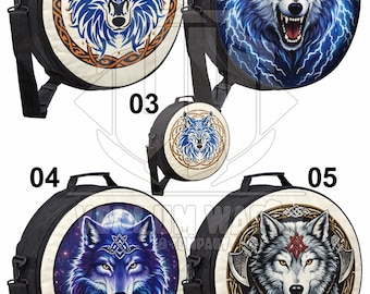 New Shaman Drum Sublimation Bag: Padded Backpack Style, 12-24 inch by VellumWasim.