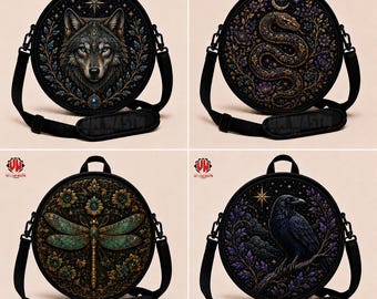 New Shaman Drum Sublimation Bag: Padded Backpack Style, 12-24 inch by VellumWasim.