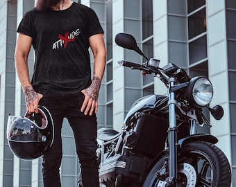 Attitude Shirt with Red X - Unisex Softstyle T-Shirt, Cool Statement Tee, Men&#39;s Women&#39;s Urban Streetwear, Trendy Graphic Tee, Red X Shirt