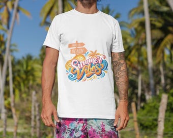 Way to Beach Summer Vibes Colorful Unisex T-Shirt | Fun Coastal Vacation Tee, Beach Lovers Gift, Summer Holiday Graphic Tee with Custom Size