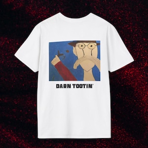 ダーン・トゥーティン・カウボーイTシャツ - 面白いウエスタンミームTシャツ、手描き漫画カウボーイシャツ、風変わりなユーモアグラフィックTシャツ、カントリー風格のあるシャツ