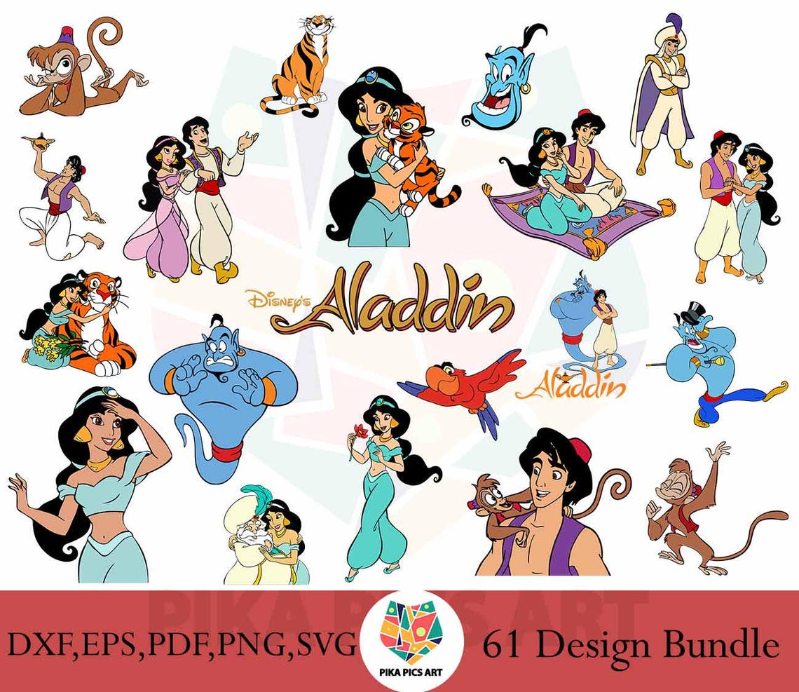 Aladdin SVG Vector Art Bundle | Aladdin Vector Art Bundle | Vector Art ...