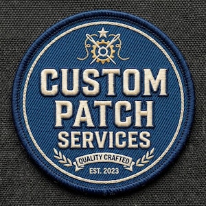 Custom Embroidered Patches, Your Design, Iron-on, Sew-on, Velcro, Adhesive Backing, Wholesale Patch Service By PikaPicsArt
