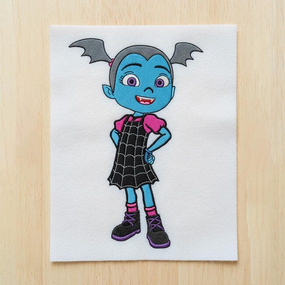 Spooky Vampirina Halloween Embroidery Design, Instant Download
