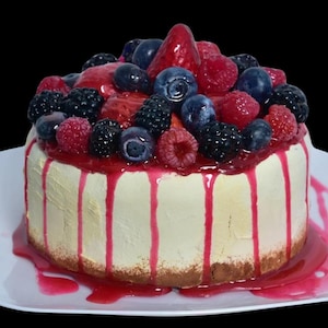 Small Faux Cheesecake with Berries