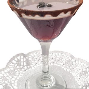 Faux Espresso Martini drink prop, cocktail replica