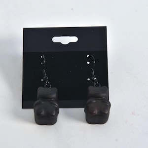 Goth Gummy -Dark Gummy Bear Earrings