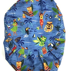 ¡Compre 5 y llévese uno GRATIS! Euro Style Hawaiian Print Nurses Scrub Gorro Unisex Adulto Talla única