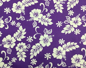 1点物⭕️お安く!◎Custom hawaiian fabric◎NR2◎9.7 Fun Local Hawaiian Print Fabric 100% Cotton Sold by the Yard